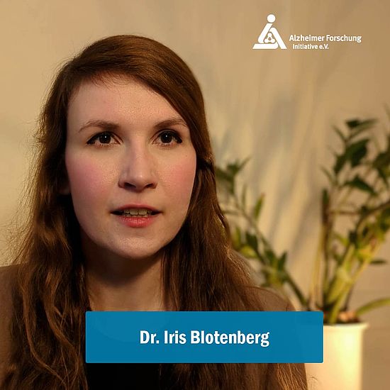 Videostandbild aus dem Statement von Dr. Iris Blotenberg