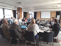 Foto des Konferenzraums während der Beiratssitzung