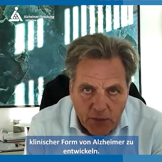 Standbild aus Videobotschaft von Prof. Dr. Klaus Gerwert