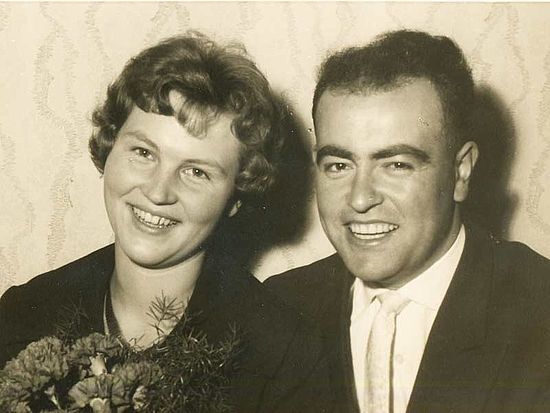Trudi Schneider mit Ehemann