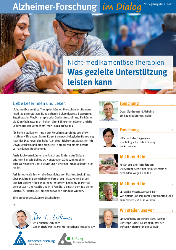 Alzheimer-Forschung im Dialog