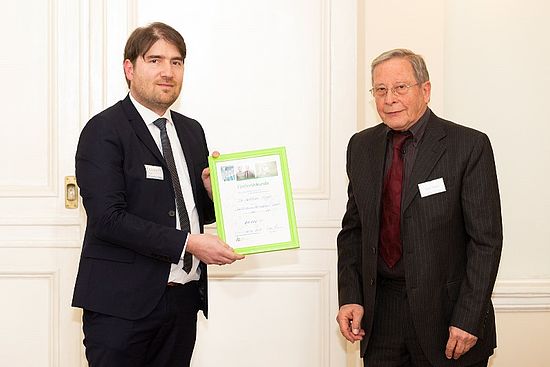 Preisträger Dr. Matthias Megges und Stifter Dieter Steinle (v.l.)