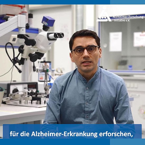 Videostandbild: Alzheimer-Forscher Dr. Dr. Sergio Castro-Gómez