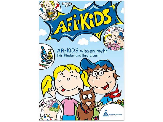 Titelbild der Brsochüre "AFi-KiDS wissen mehr - Für Kinder und ihre Eltern"
