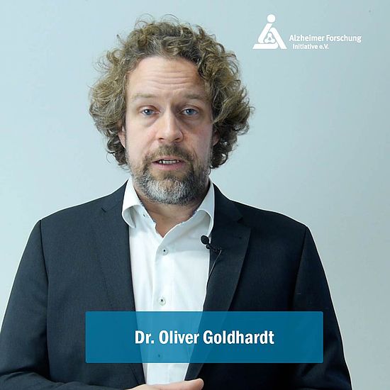 Standbild aus dem Videostatement von Dr. Oliver Goldhardt