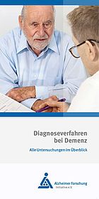 Titelbild der Broschüre "Diagnose-Verfahren bei Alzheimer"