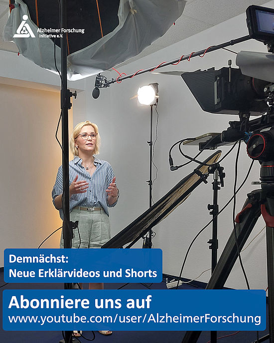 Making-of Foto von Video Aufnahmen mit Dr. Linda Thienpont