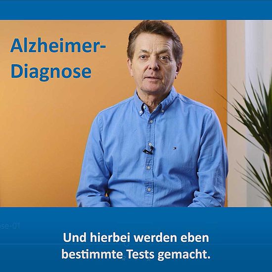 Standbild aus einem Erklärfilm über die Alzheimer-Diagnose