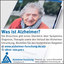 Vorschaubild auf das Anzeigenmotiv "Was ist Alzheimer?"